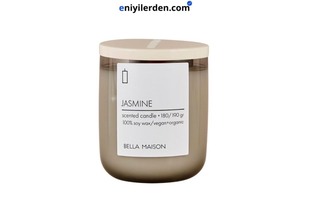 Bella Maison Jasmine Ahşap Fitilli Soy Wax Mum